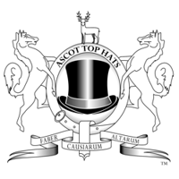 Title: Buy Top Hats and Silk Top Hats from Ascot Top Hats - Description: Top Hats from Ascot Top Hats Online shop.  With Top Hat in Centre of Logo and Horse bearers.